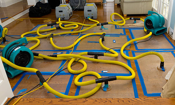 Professional Flood Damage Restoration technician working in Kearney, NE